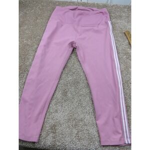 BEVERLY HILLS POLO CLUB PINK CROP HIGH WAIST TIGHTS SWEATSPANTS SIZE L